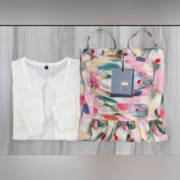Dress and coat ,size: S, M